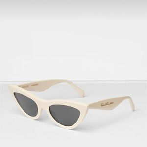 Celine Acetate Ivory Cat Eye Sunglasses